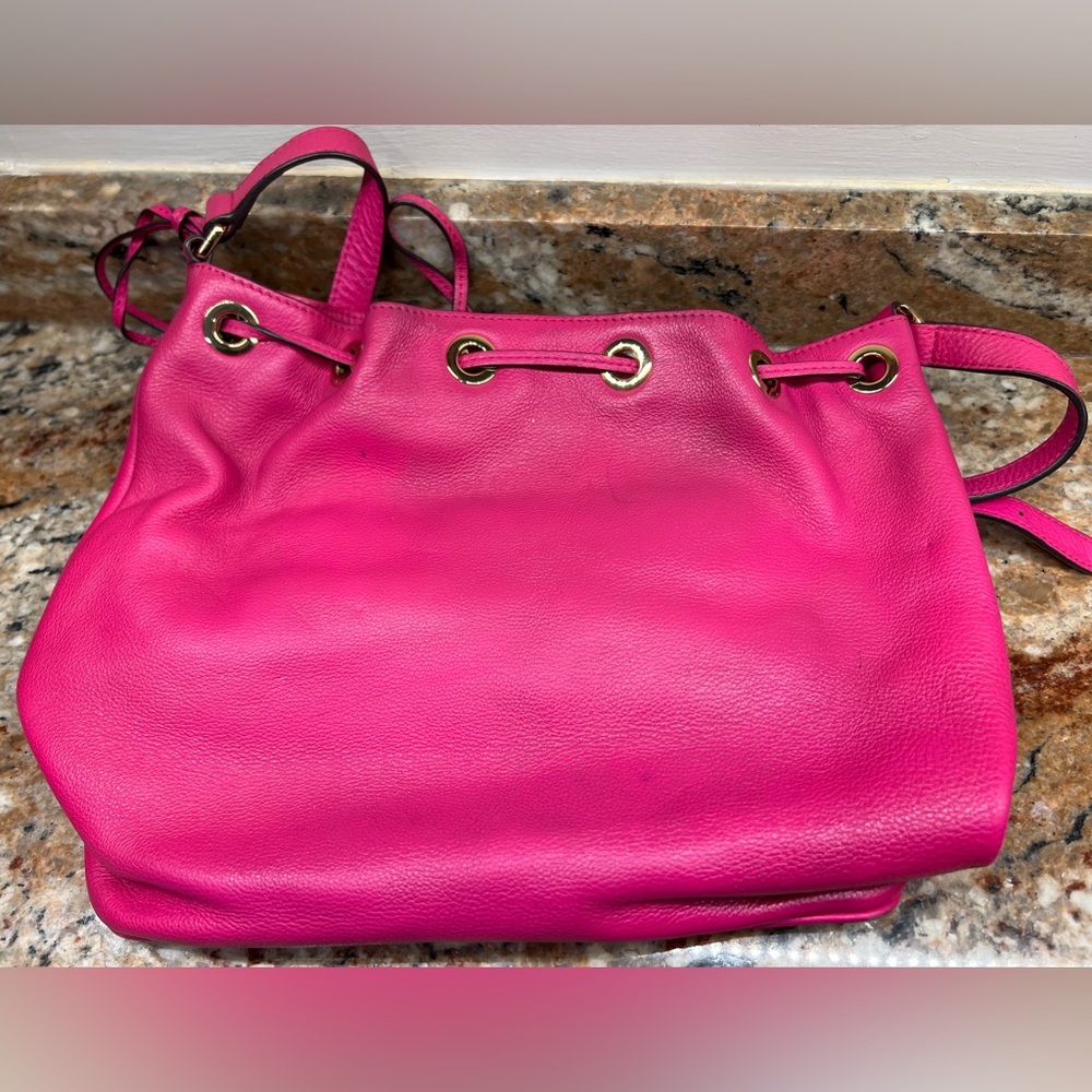Michael Kors Pink Leather Shoulder Bag - Picture 5 of 13